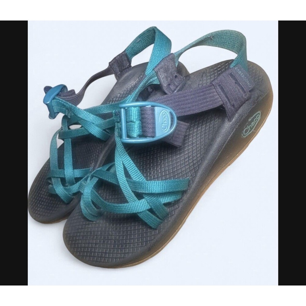 Chaco Z Cloud Women’s 7 Sport Hiking Sandals Teal Blue Adjustable Comfort Outdoo